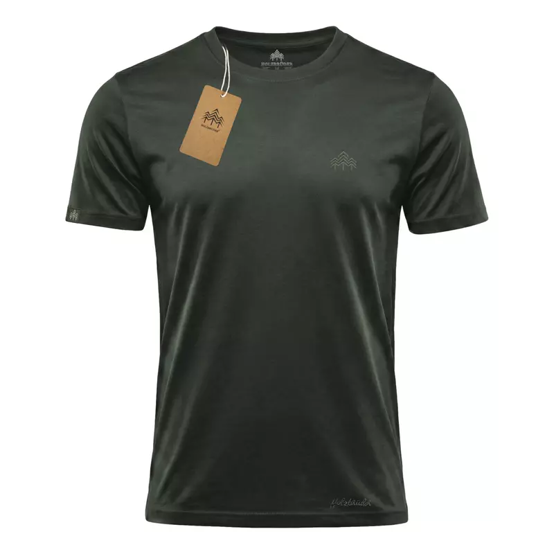 HOLZBRÜDER T-Shirt "Logo", Bio-Bambus, grün