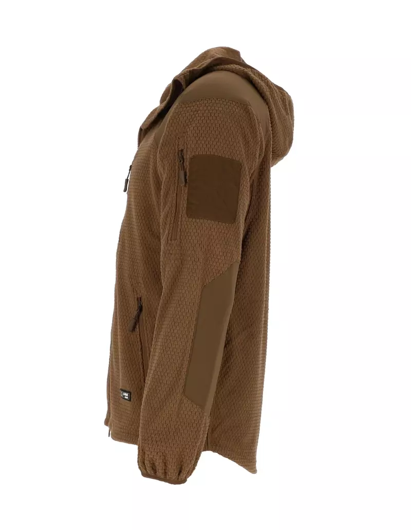 A.B. Army Fashion Fleece-Hoodie Jacke DELTA, coyote 2
