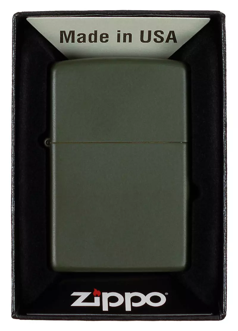Zippo Sturmfeuerzeug, matt oliv