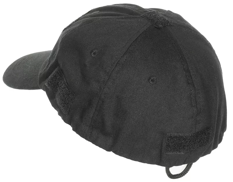 MFH Einsatz-Cap, mit Klett, schwarz 2