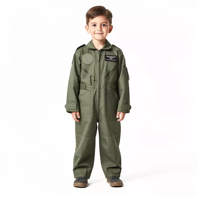 Children's overall, olive