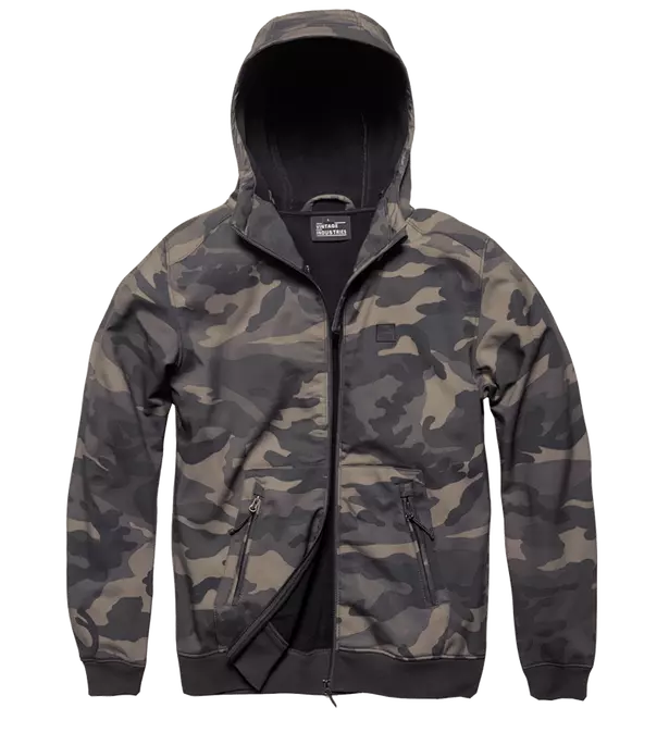 Chaqueta Softshell Ashore, camuflaje oscuro