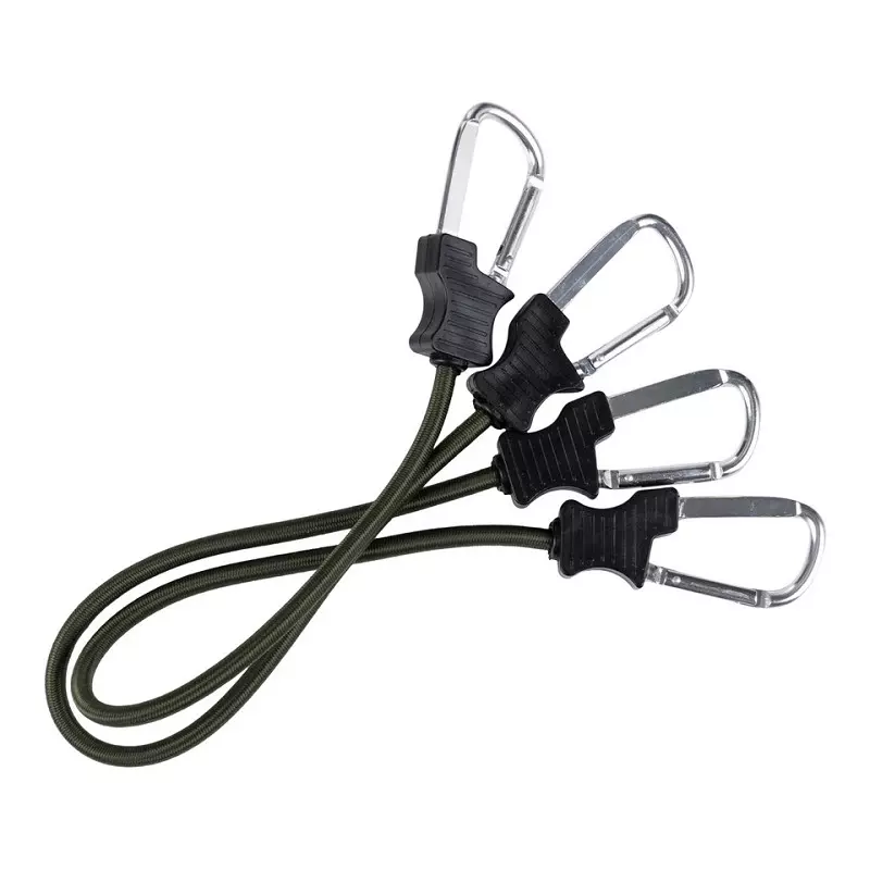 fosco industries Spanngurt mit Karabiner, 60cm (2Stück) SCHWARZ