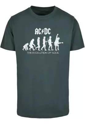 MerchCode T-Shirt ACDC The Evolution Of Rock, grün 2