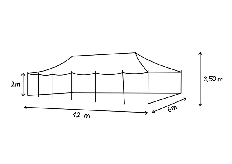 Ritterzelt 6x12 Simon 2