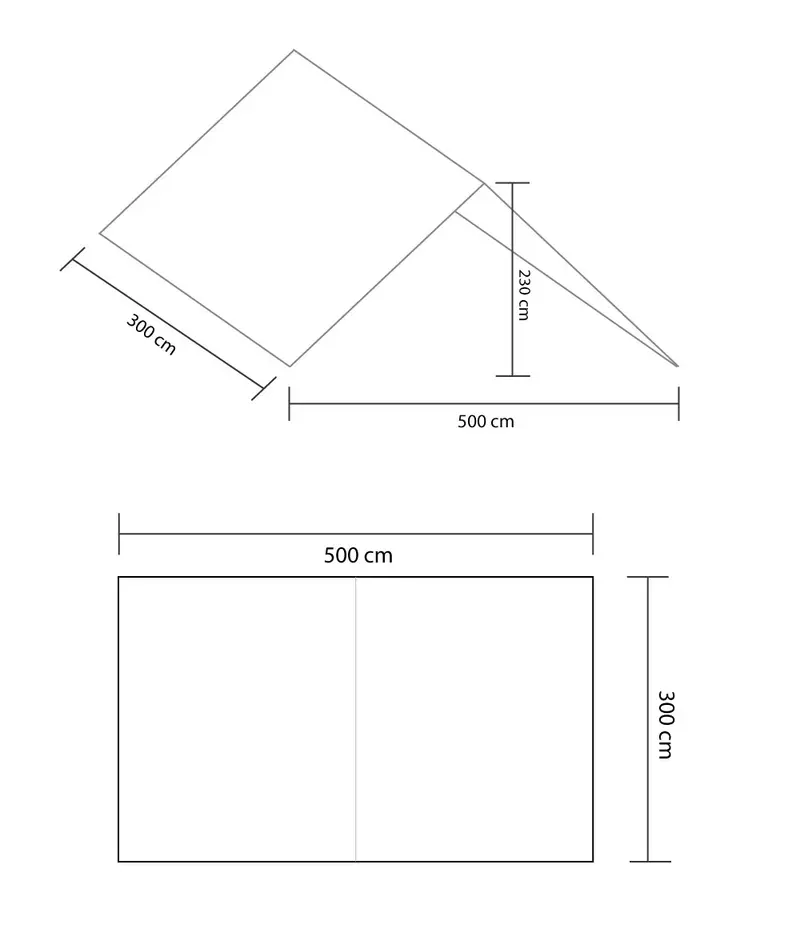 A-Zelt 230 - 3 x 5 Meter 2
