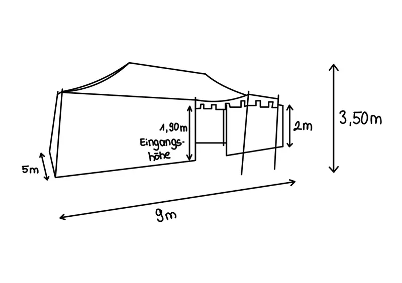 Ritterzelt 5x9 Marquard 3