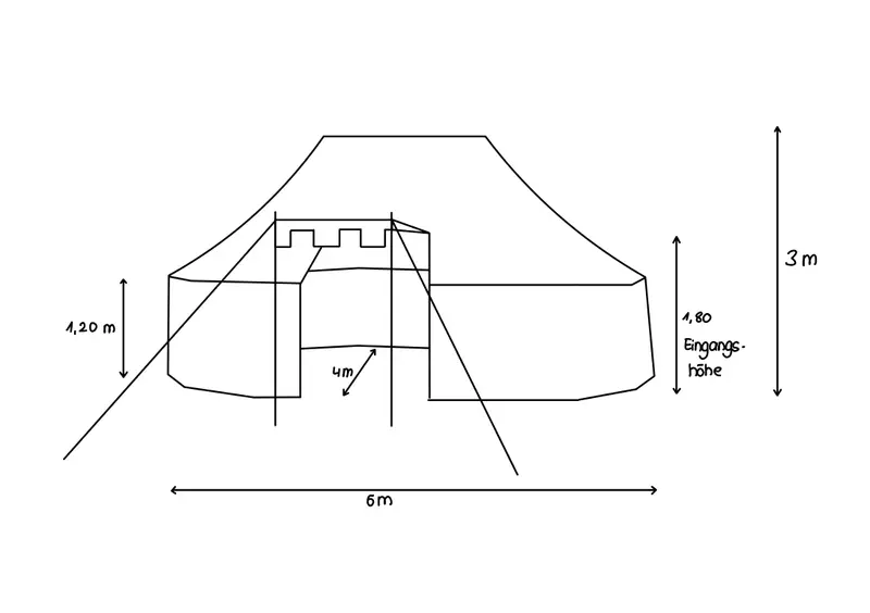 Lagerzelt 120 - 4 x 6