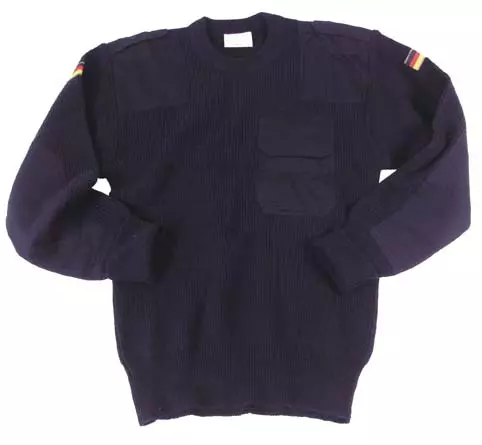 MFH BW Bundeswehr Pullover mit Brusttasche, blau 2