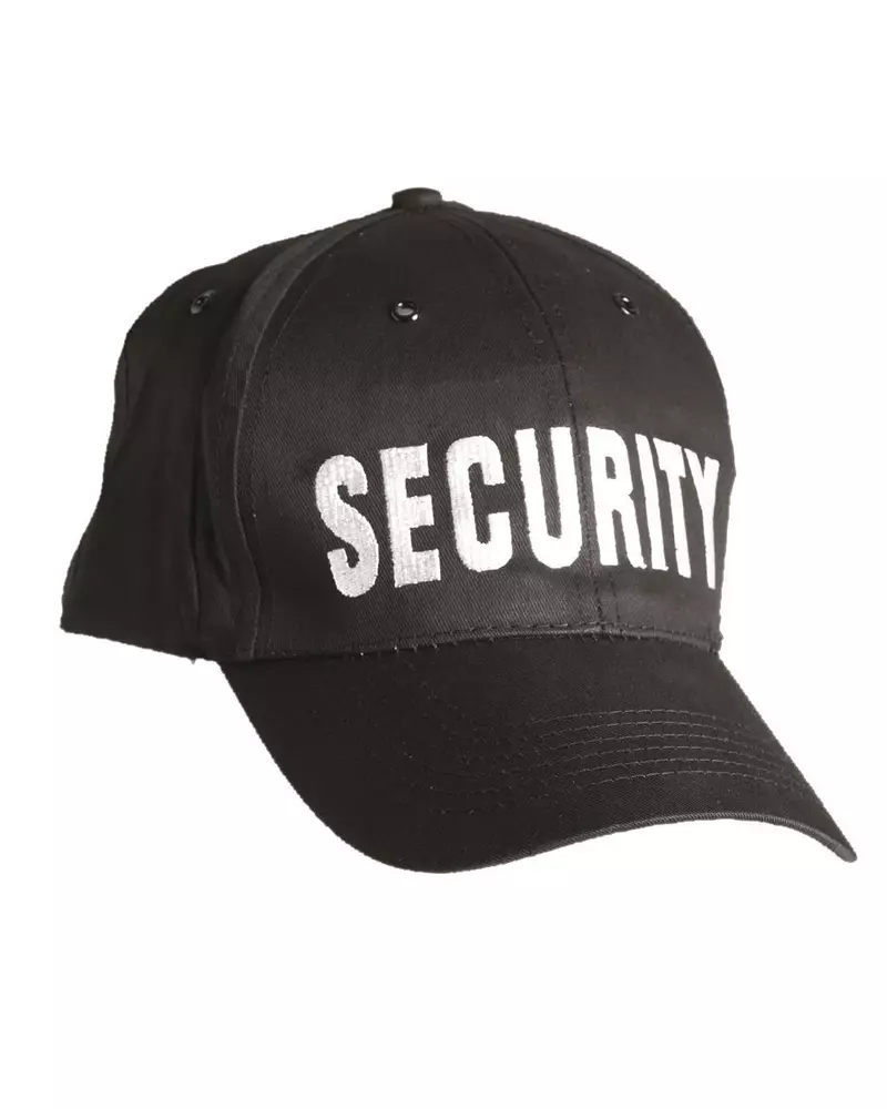 Baseballcap SECURITY, schwarz