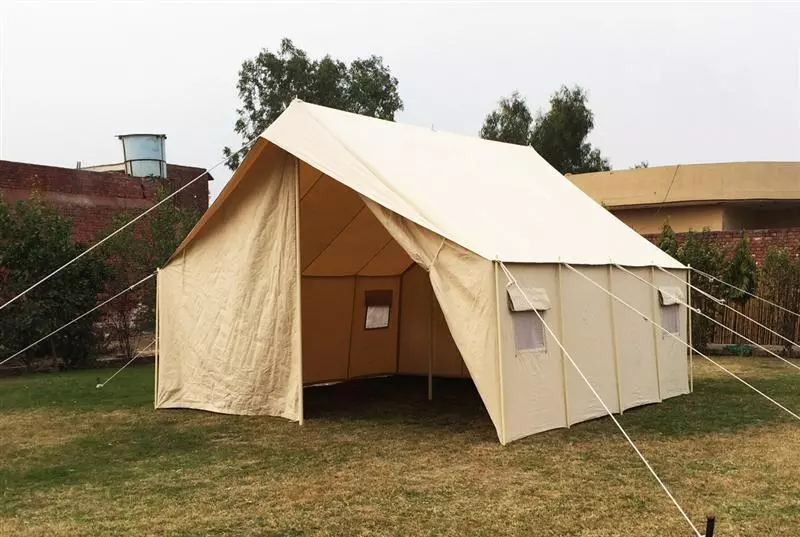 Messtent 5 x 5 Meter, natur 2