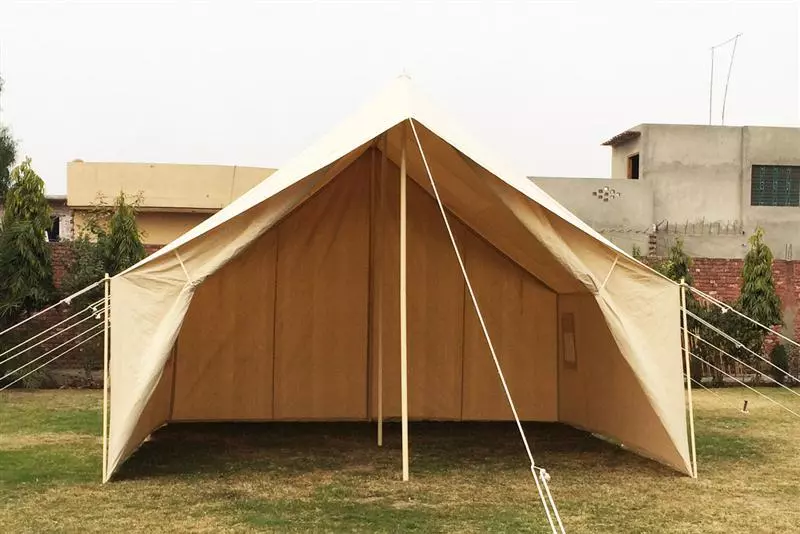 Messtent 5 x 5 Meter, natur 3