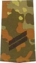 Rangschlaufen Obergefreiter flecktarn/schwarz