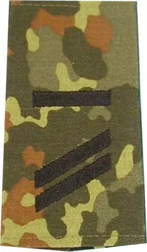 Rangschlaufen Obergefreiter UA flecktarn/schwarz mit Klett