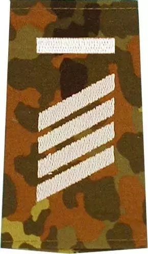 Rangschlaufen Stabsgefreiter UA flecktarn/weiß