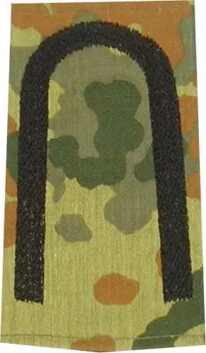 Rangschlaufen Unteroffizier flecktarn/schwarz mit Klett