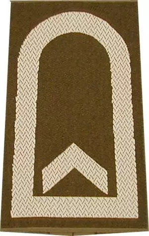 Rangschlaufen Feldwebel oliv/weiß