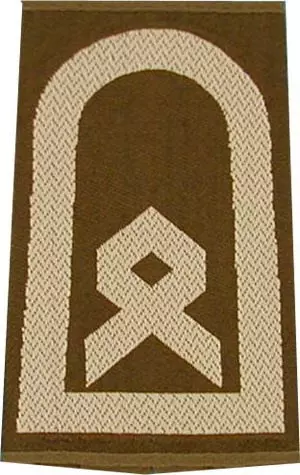 Rangschlaufen Hauptfeldwebel oliv/weiß