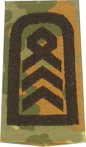Rangschlaufen Oberstabsfeldwebel flecktarn/schwarz mit Klett
