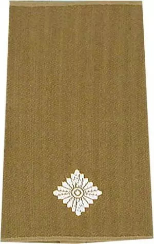 Rangschlaufen Leutnant oliv/weiß mit Klett