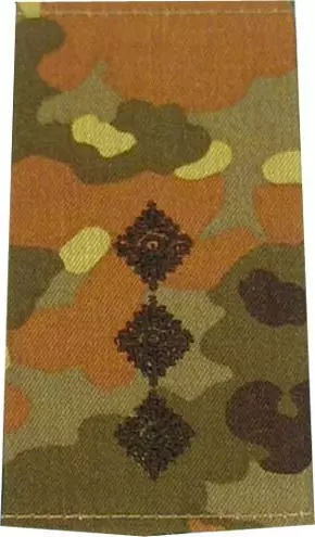 Rangschlaufen Hauptmann flecktarn/schwarz mit Klett