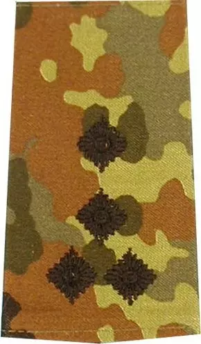 Rangschlaufen Stabshauptmann flecktarn/schwarz