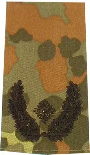Rangschlaufen Major flecktarn/schwarz mit Klett
