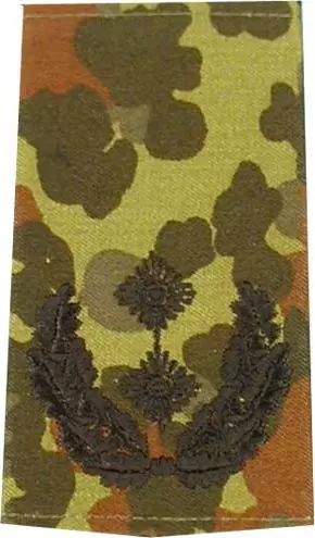 Rangschlaufen Oberstleutnant flecktarn/schwarz mit Klett