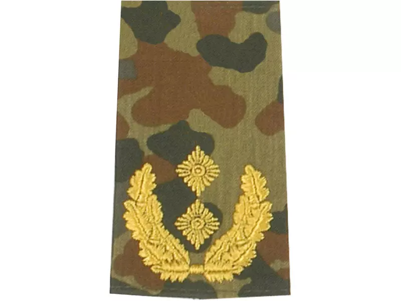 Rangschlaufen Generalmajor flecktarn/gold