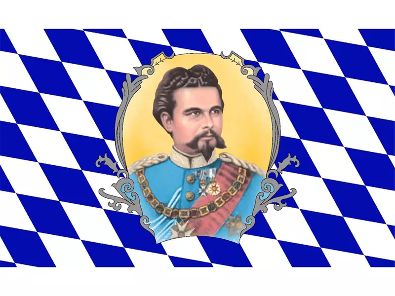 Fahne BAYERN König Ludwig
