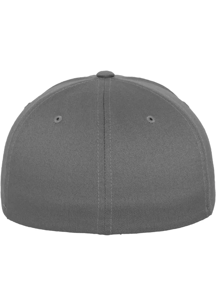 Cap flexfit, Wooly Combed, grau 2