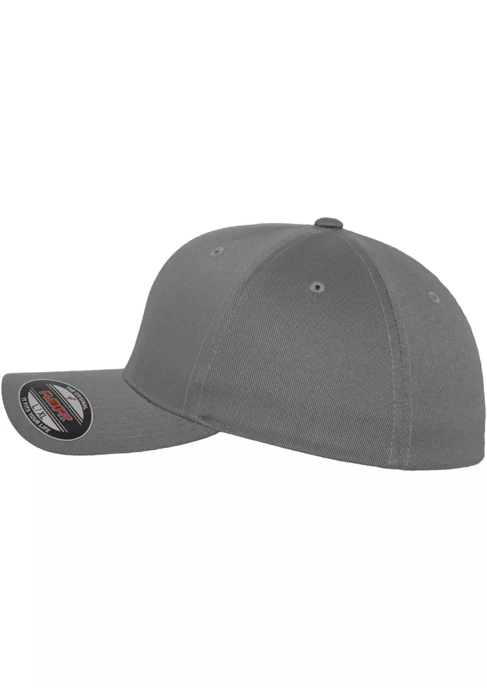 Cap flexfit, Wooly Combed, grau 3