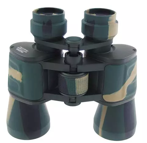 Fernglas, faltbar, 10x50, woodland, Ruby Linse