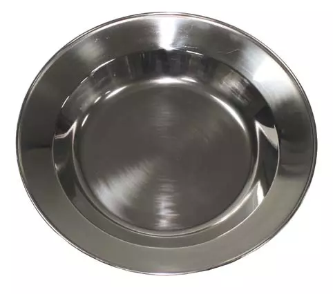Teller, Edelstahl, 25cm