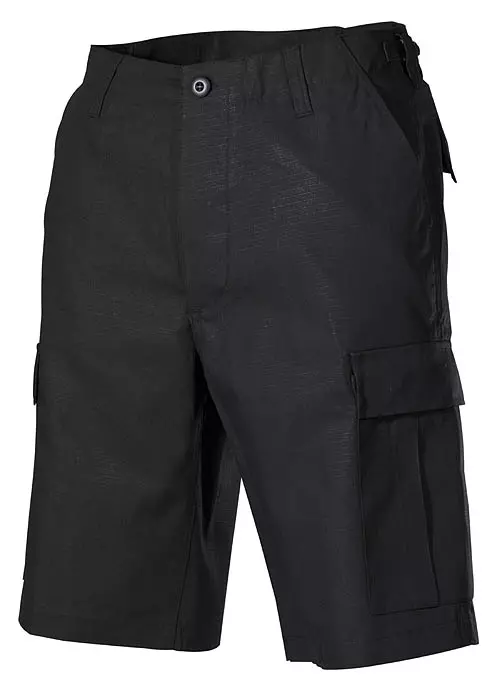 MFH US BDU Bermuda RipStop, schwarz