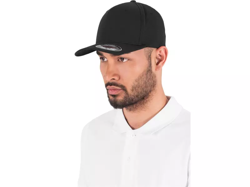 Cap Flexfit, 5 Panel, schwarz 4