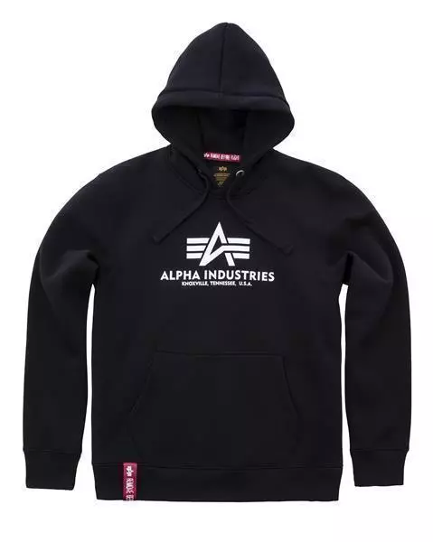 ALPHA INDUSTRIES Kapuzenpullover, Basic, schwarz