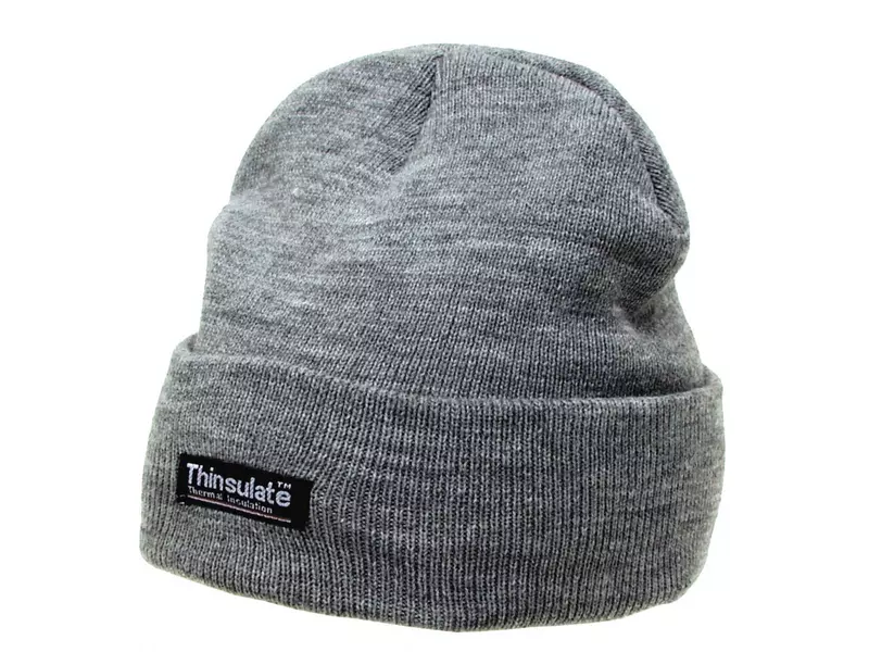 Rollmütze, grau - OneSize (Einheitsgröße)