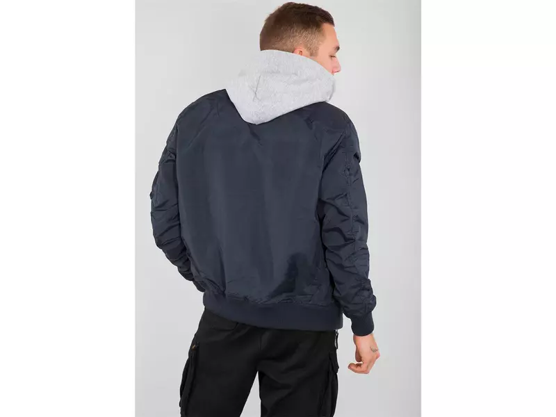 ALPHA Industries MA-1 TT Hood Bomberjacke, rep.blau 2