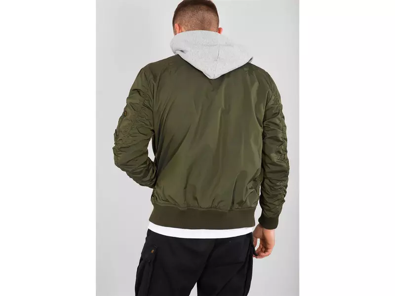 ALPHA Industries MA-1 TT Hood Bomberjacke, oliv 3
