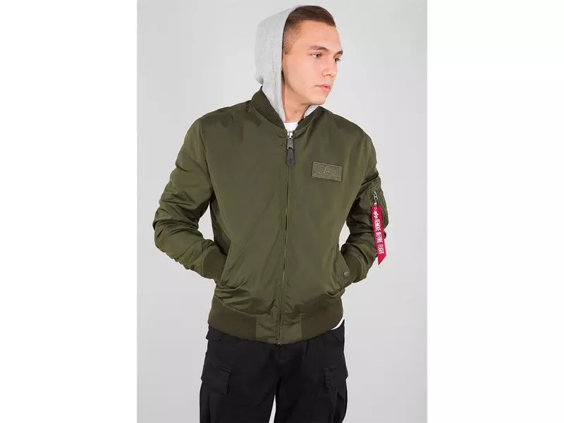 ALPHA Industries MA-1 TT Hood Bomberjacke, oliv 4