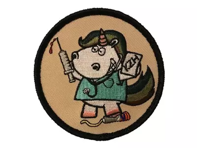Sanitäter-Einhorn - Klett-Patch