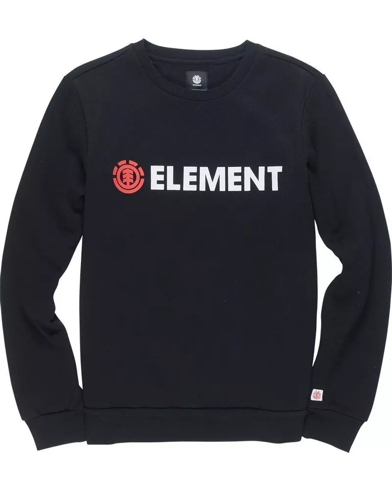 ELEMENT BLAZIN FT CREW Rundhalspullover, schwarz