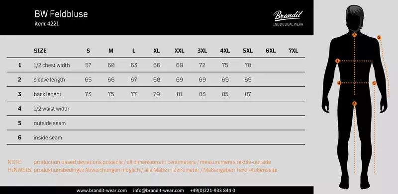 BW Bundeswehr Feldbluse, oliv - neu 3