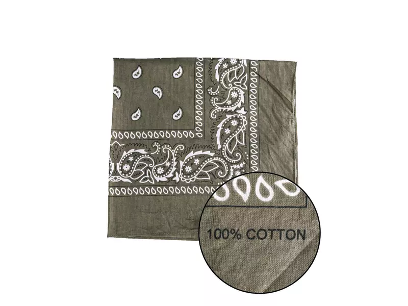 Westernhalstuch (Bandana) oliv 2