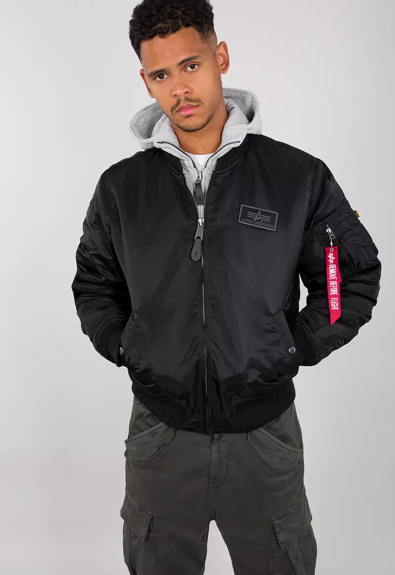 ALPHA Industries MA-1 D-Tec Bomberjacke schwarz 3
