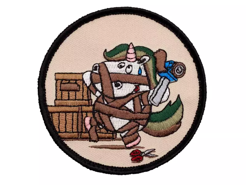 Logostik-Einhorn - Klett-Patch