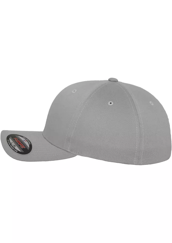 Cap flexfit, Wooly Combed, silber 2