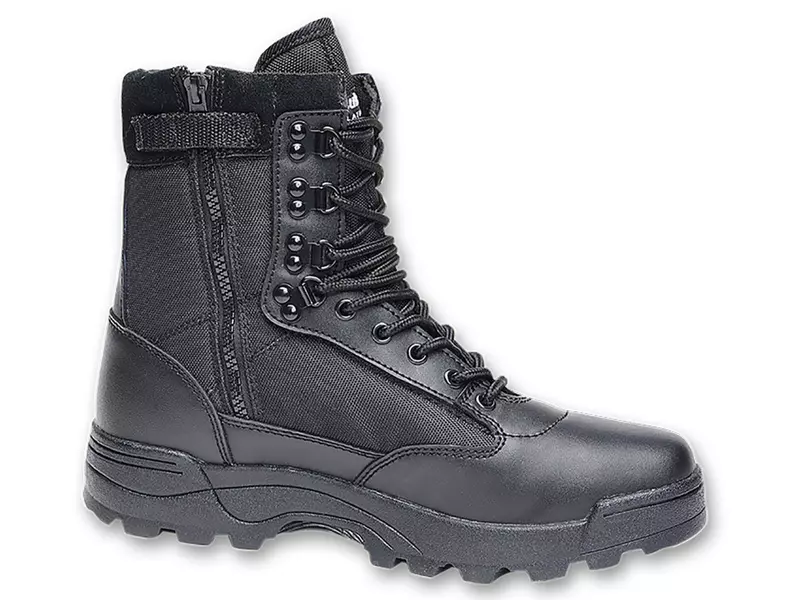 Brandit Tactical Boots / Stiefel Zipper, schwarz