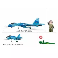 Sluban Blue jet fighter M38-B0985 2
